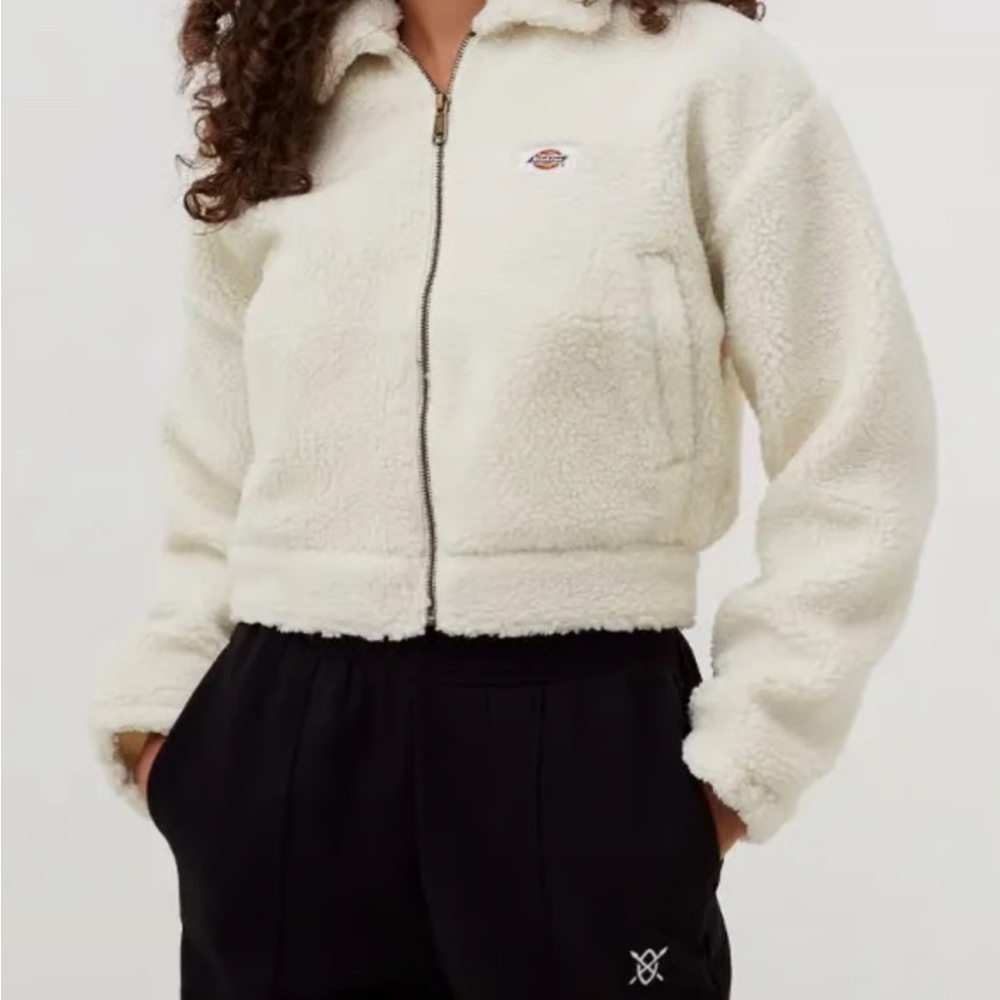 Dickies Women's Off-White Teddy Jacket
